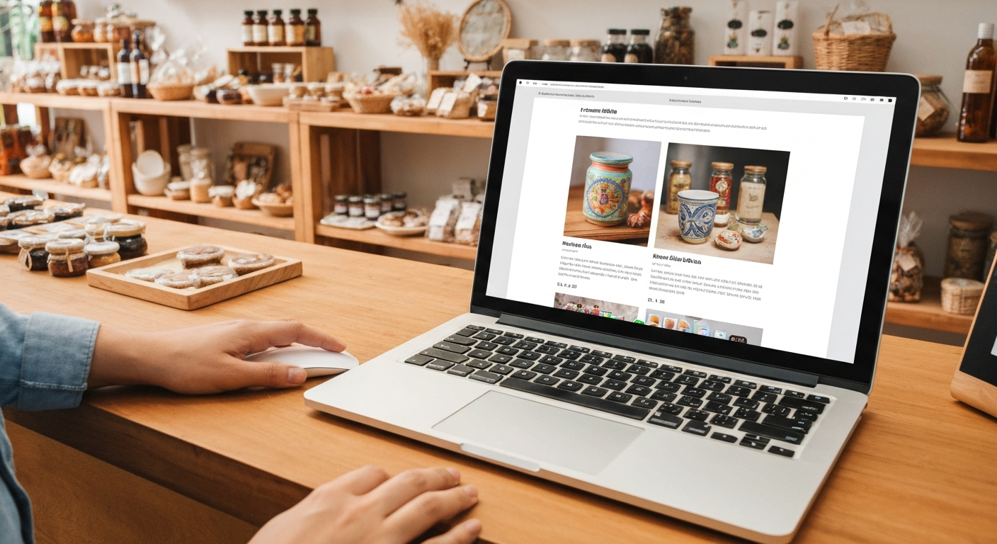 Tienda de productos frescos o artesanales